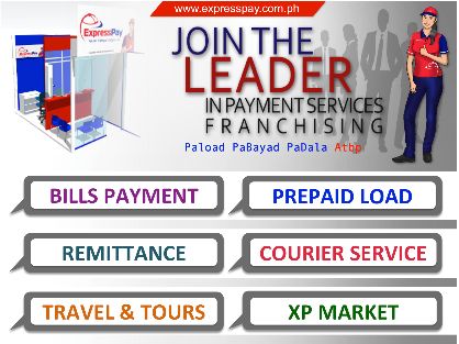 Expresspay Franchise All In 1 Bayad Center Remittance Travel Amp Tours Courie Franchising Metro Manila Philippines Expresspay2015