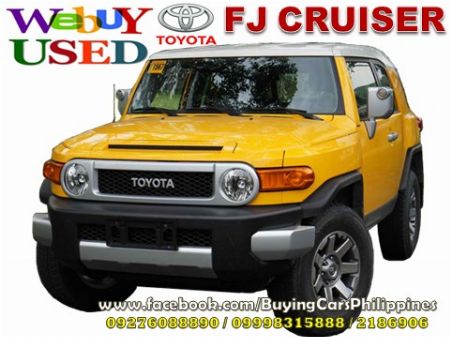 We Buy 2nd Hand Toyota Fj Cruiser We Buy Cars Cars Sedan