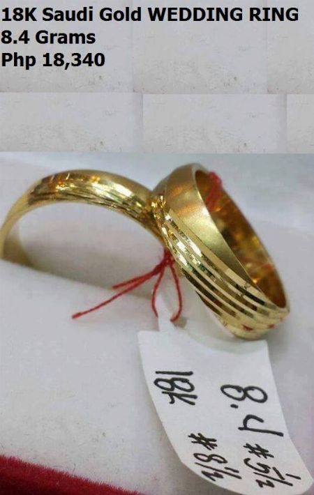 18k Saudi Gold  Wedding  Ring  Jewelry  Cavite City 