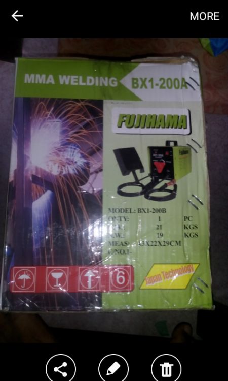 Fujihama Portable Welding Machine 200amp Home Tools
