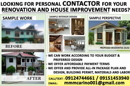 General Contractor For Renovation  Or House  Improvement 