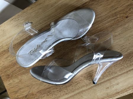 formal clear heels