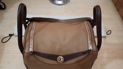 Authentic Hermes Lindy 30 Brown Bicolor Stamp L Togo [ Bags & Wallets ] Metro Manila ...